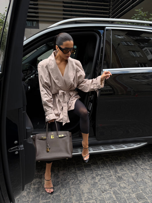 Light Trench Jacket beige