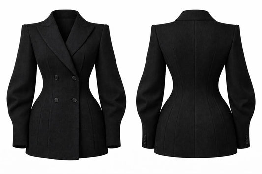 Corset Wool Blazer