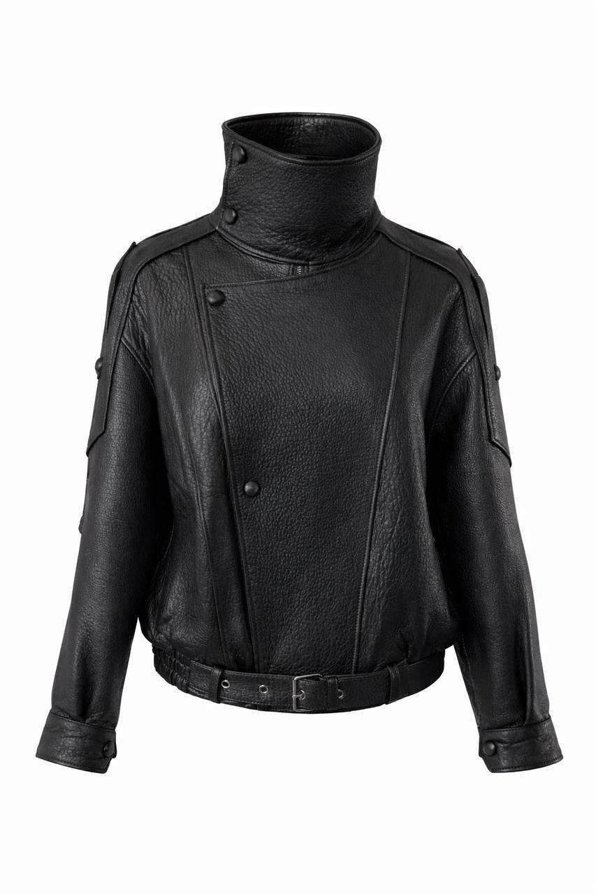 Black Grain Leather Jacket