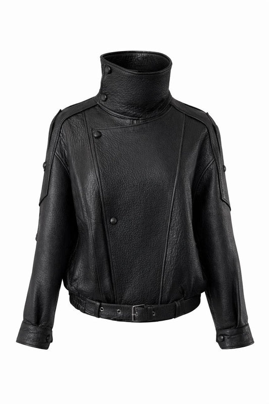 Black Grain Leather Jacket