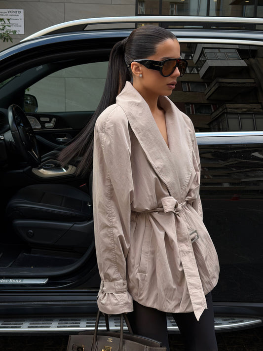 Light Trench Jacket beige