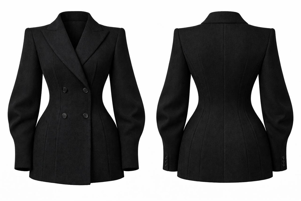 Corset Wool Blazer