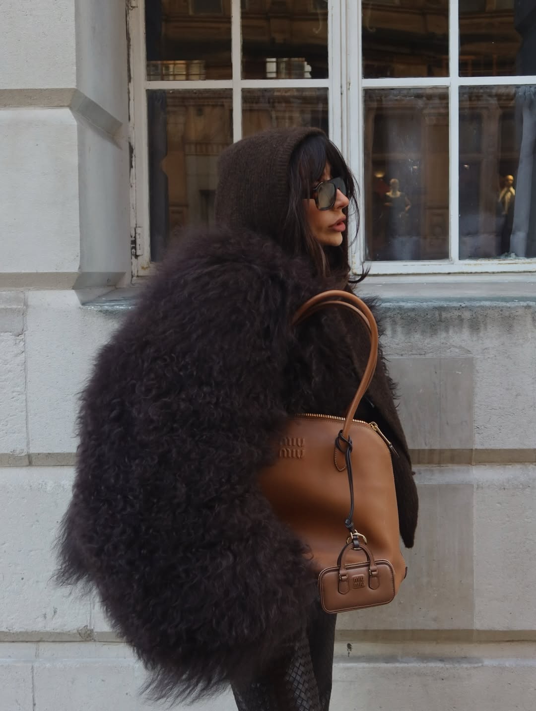 LAMA FUR COAT BROWN