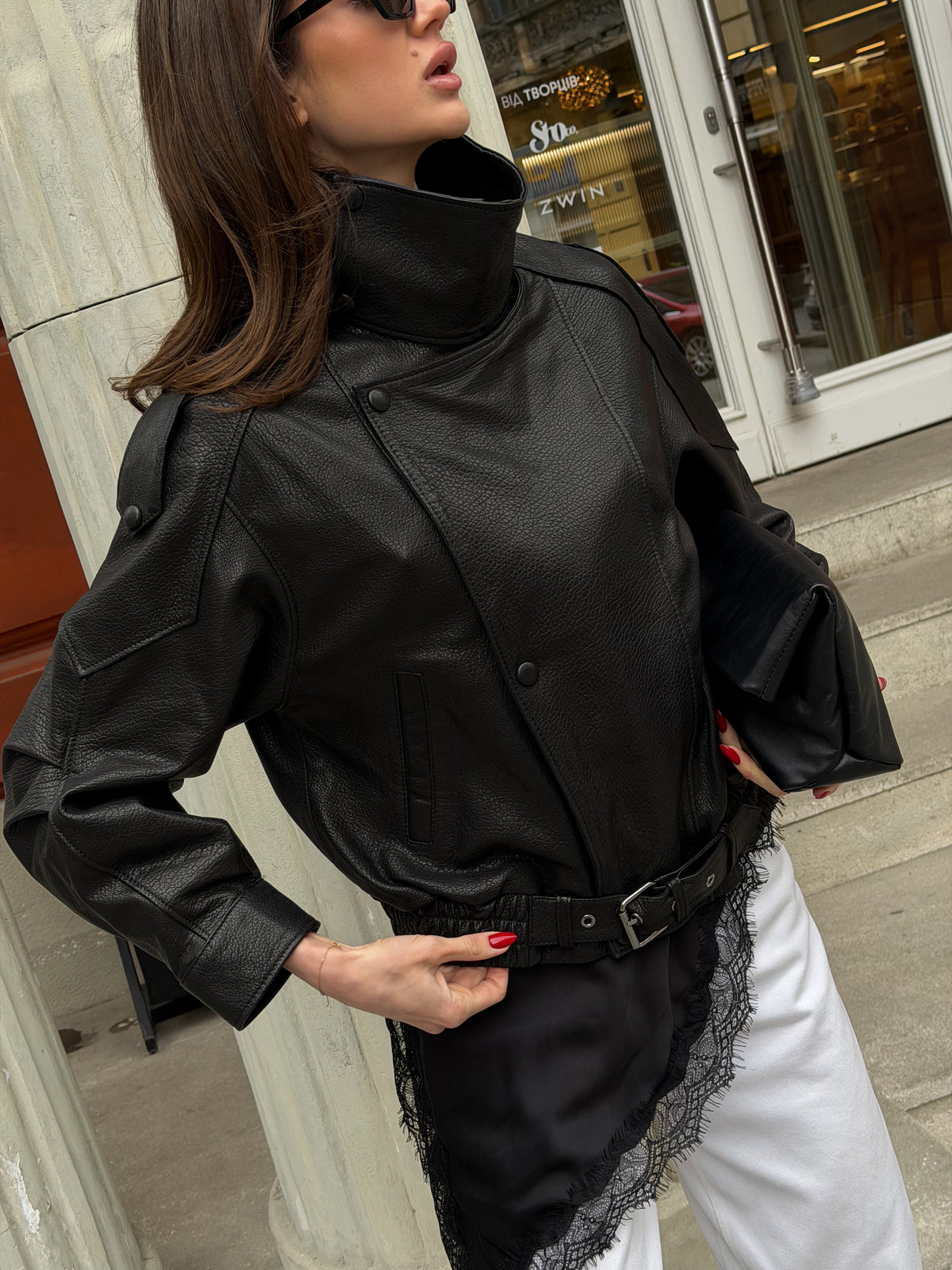 Black Grain Leather Jacket