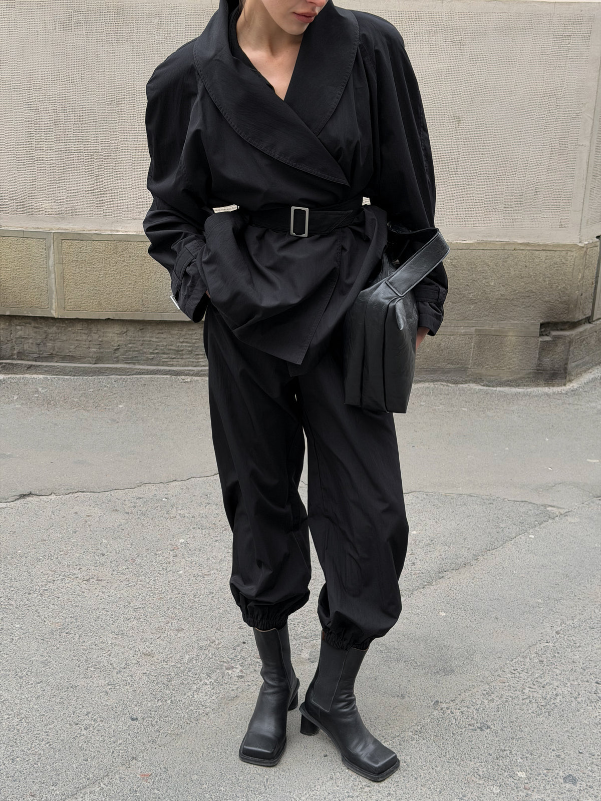 Light Trench Jacket black